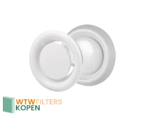 Afvoerventiel Ø 125 mm. kunststof